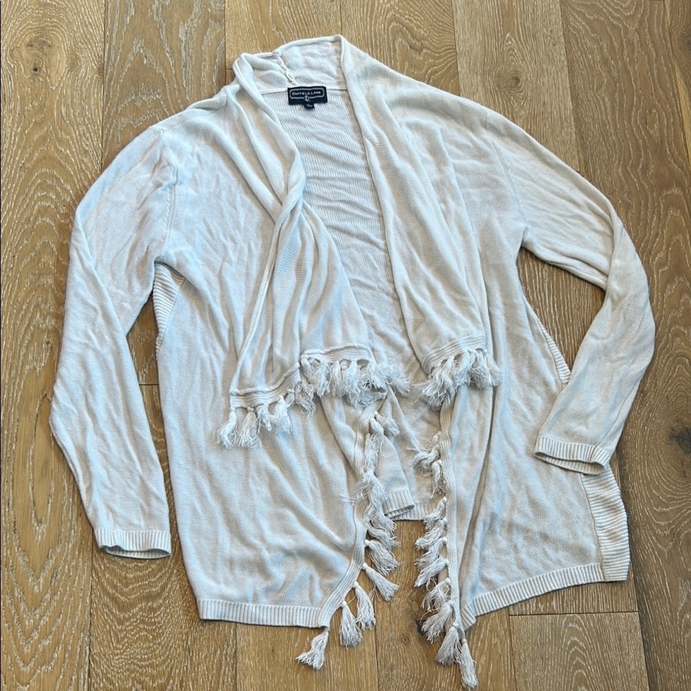 Duffield Lane Silk Blend Cardigan Size Large